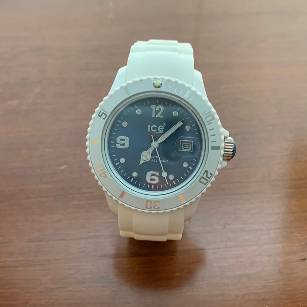Authentic Ice Watch White Rubber SI.WK.U.S.10